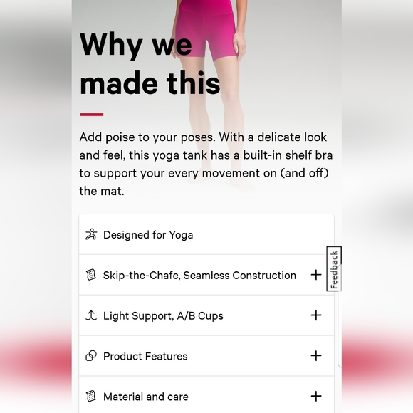 NWT Lululemon Strappy Shelf Tank - Picture 4 of 9